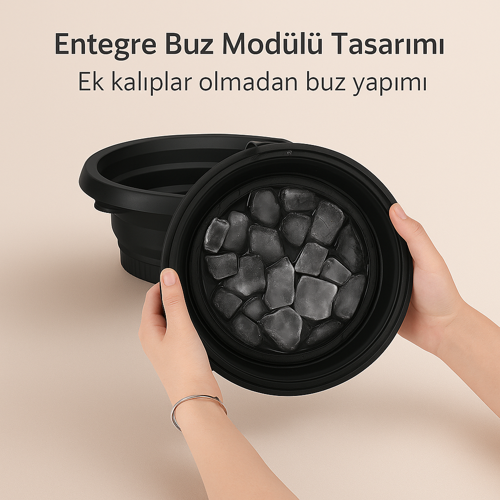 Katlanabilir Yüz Buz Kabı – Soğuk Terapi Yüz Bakım Aleti