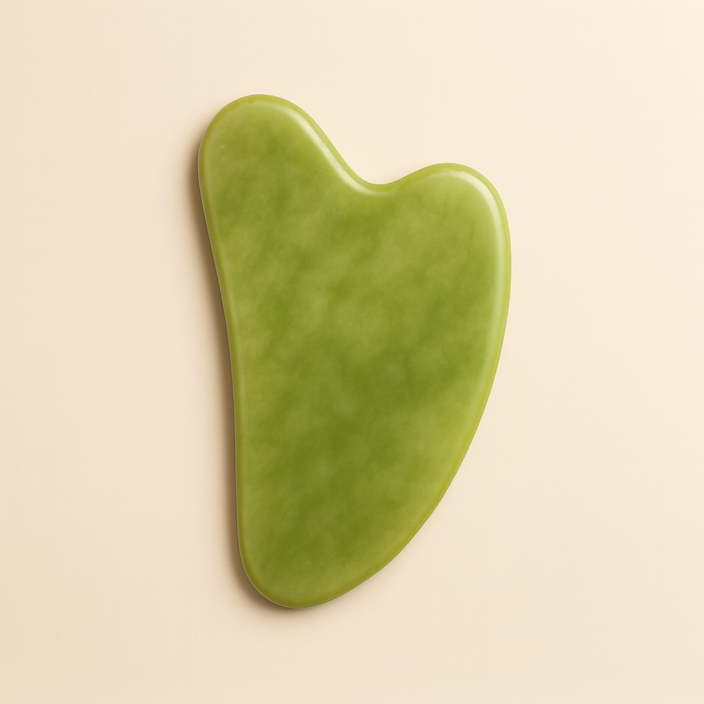 Jade Roller & Gua Sha Yüz Masaj Seti – Doğal Taş Soğuk Terapi